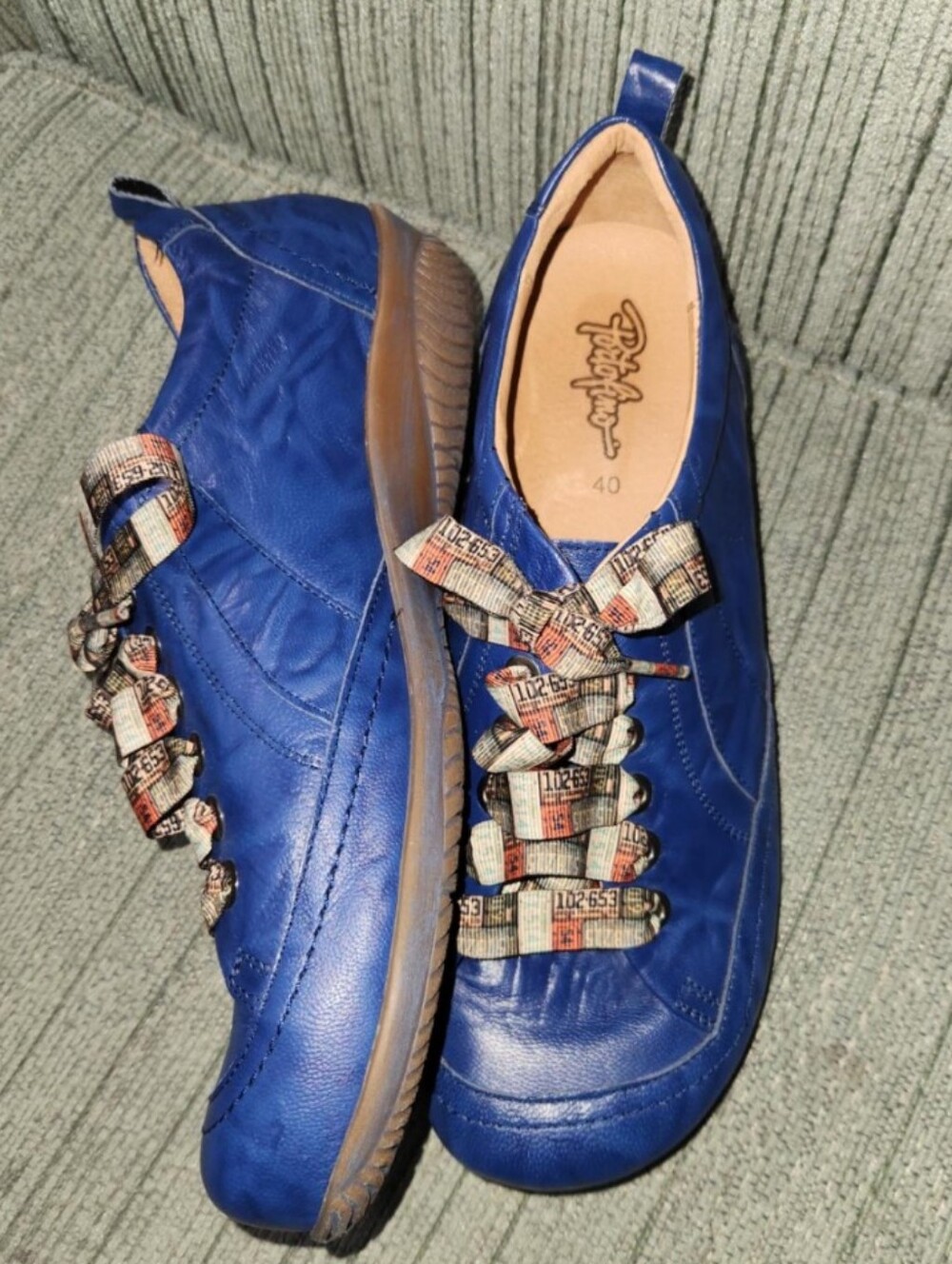 Portofino  blue sneakers.
